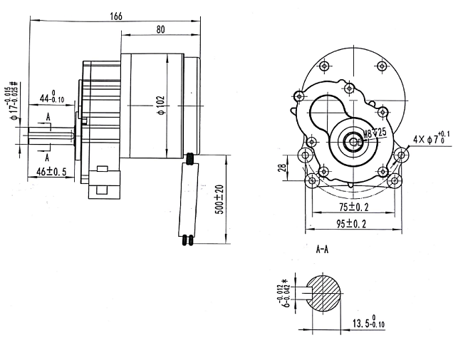 24V 82Rpm Yüksek Torklu Bisiklet Motoru