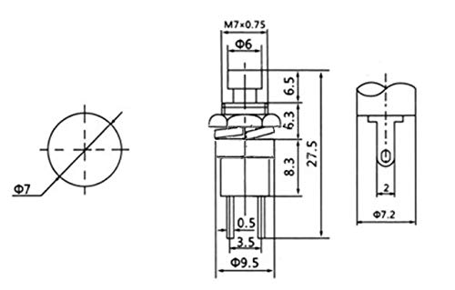 DS-110 7mm Push Buton